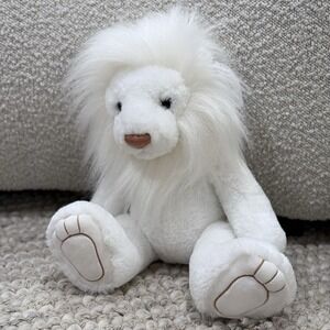 Aurora Rufus The White Lion Stuffed Animal Toy With Tag Soft Plush 17"